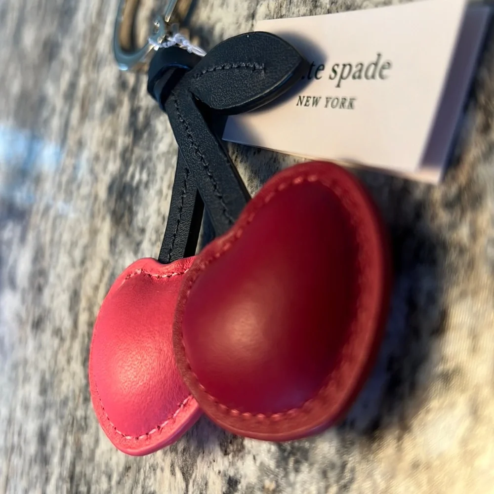 NWT ♠️ Kate Spade ♠️ Cherries Purse Charm/Key Holder - Picture 4 of 8
